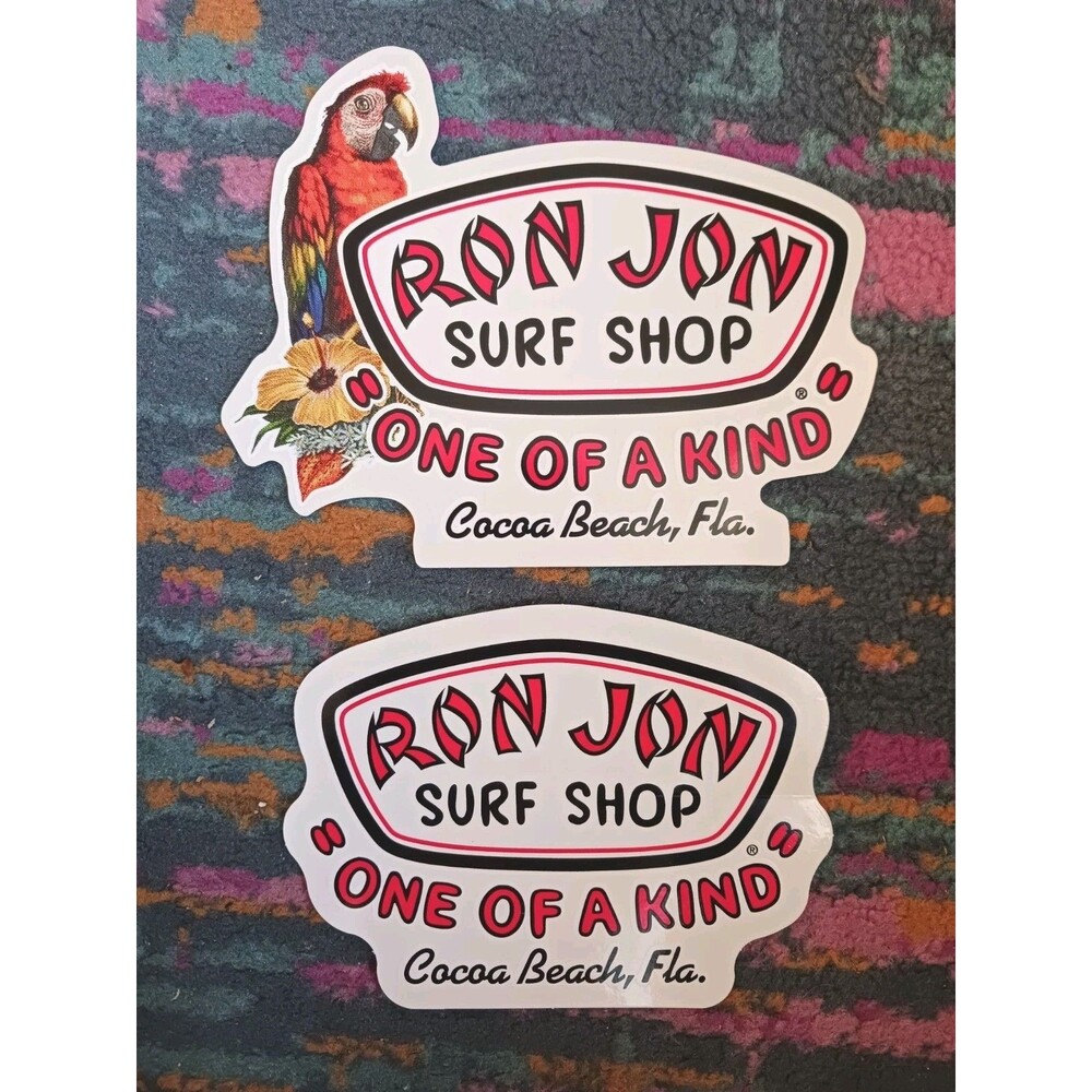 Ron Jon Surf Shop "One of a Kind" Cocoa Beach, Florida Sticker Decal Parrott (2)